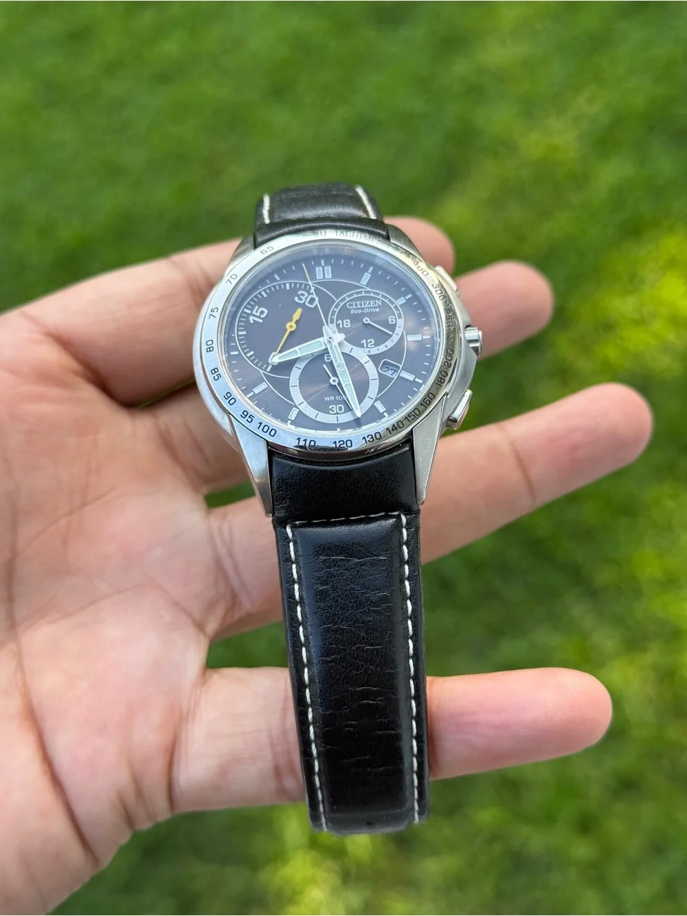 CITIZEN Calibre 5700 Men's chronograph eco drive leather strap Watch